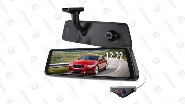Auto-Vox X1-Pro Dual Recording Rear-View Mirror Dash Cam | $240 | Amazon | Clip the $17 coupon and use code 5P24KYWL